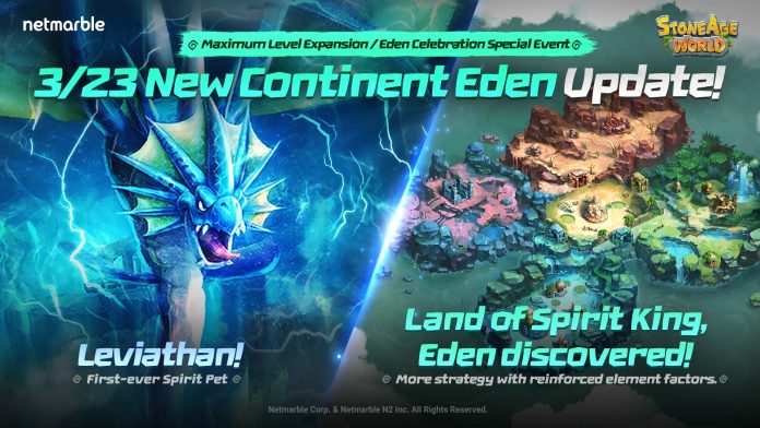 [stoneage world] mighty leviathan tiba di eden dalam update skala besar