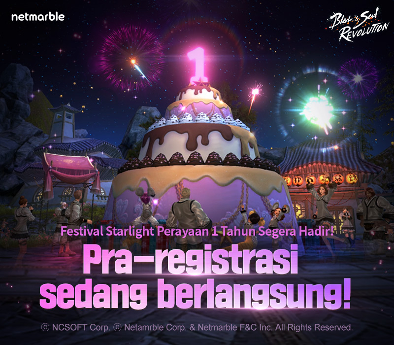 [blade&soul revolution] merilis situs web pra registrasi spesial perayaan 1 tahun