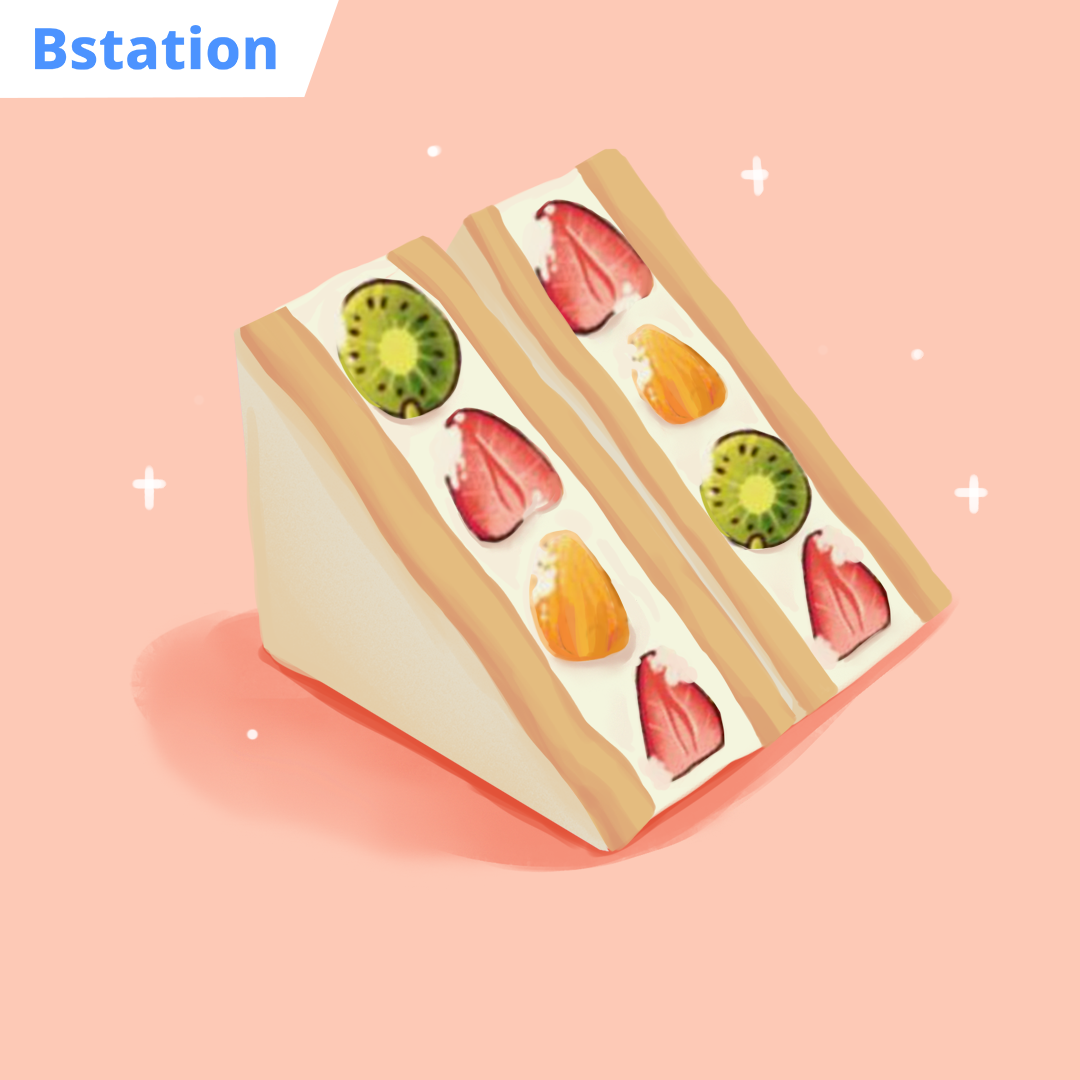 dessert fruit sando dari anime kiyo in kyoto di bstation