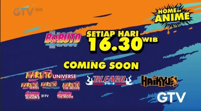 Penayangan Anime Haikyu!! dan Bleach di GTV